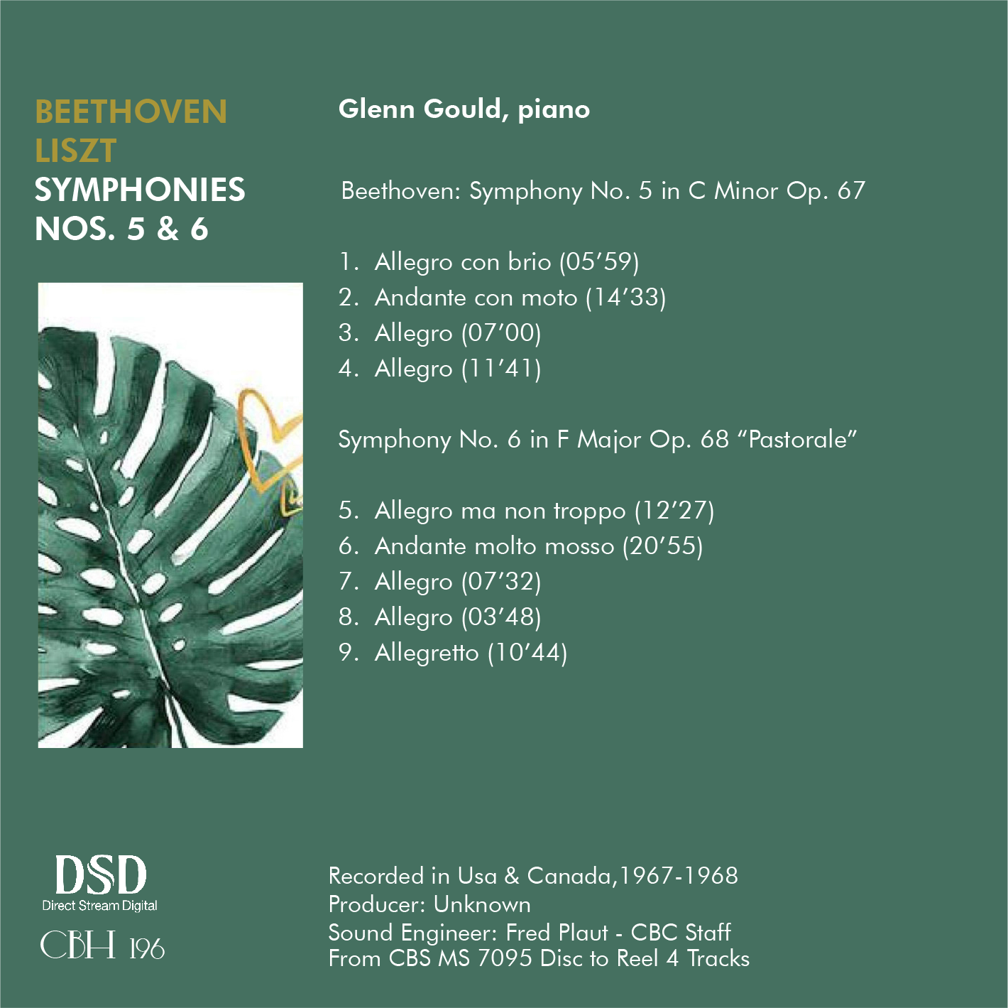 Beethoven-Liszt - Glenn Gould