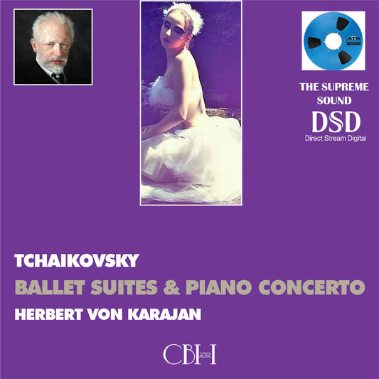 Tchaikovsky Ballet Suites &amp; Piano Concerto - Herbert von Karajan Philharmonia Orchestra - Wiener Symphoniker