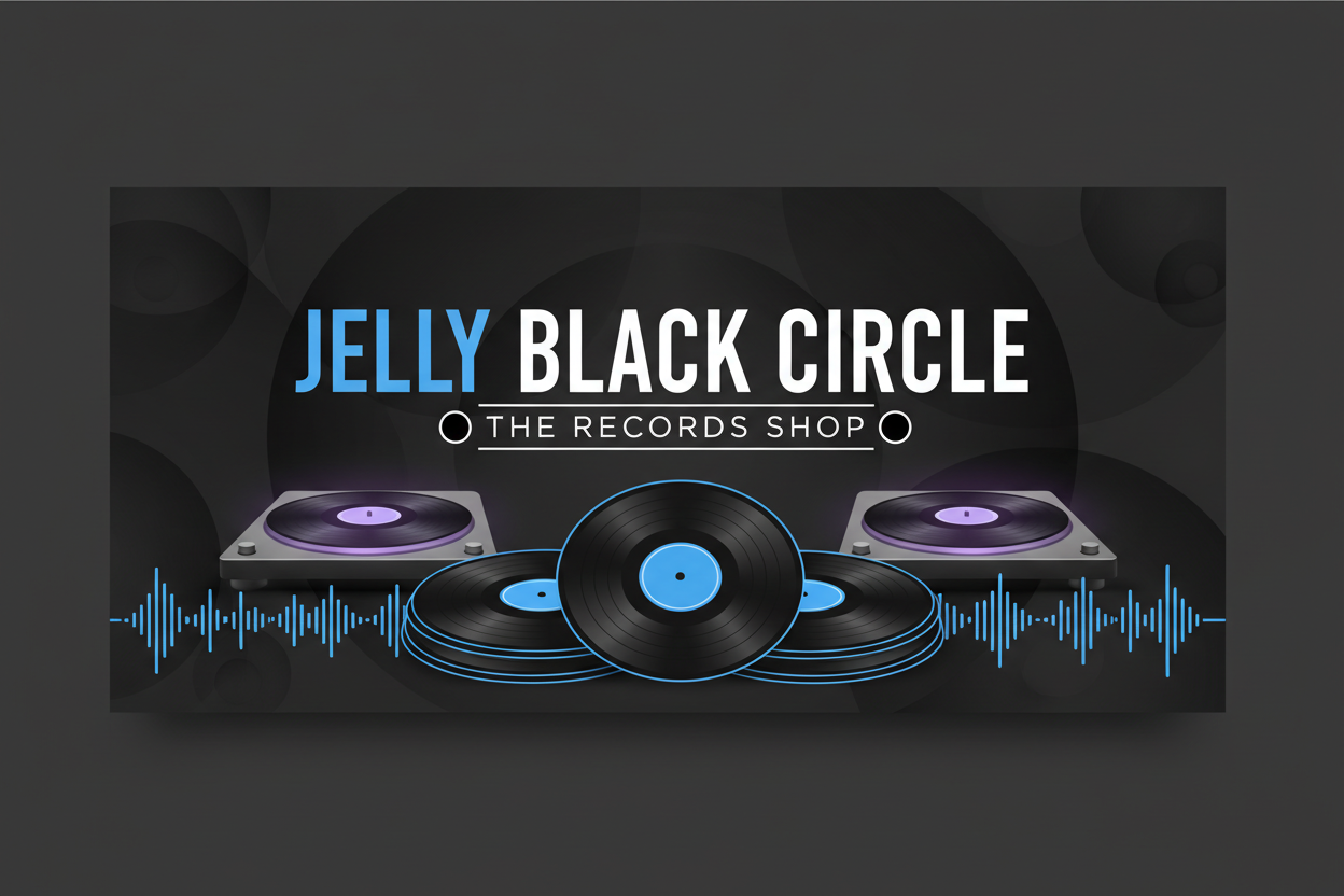 jelly black circle, THE RECORDS SHOP